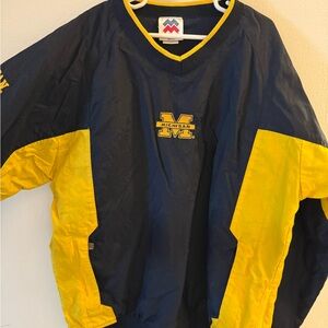 Vintage Kids Michigan Blue and Yellow Pullover
